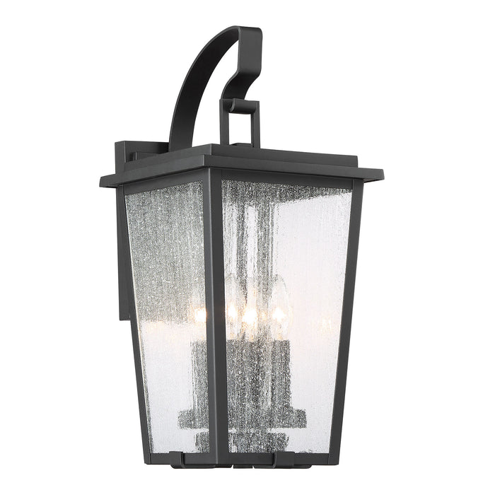Minka Lavery Great Outdoors Cantebury 4 Light Outdoor Wall Mount-Coal W/Gold