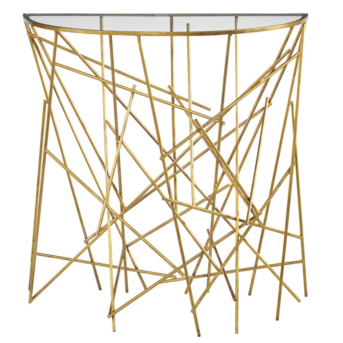 Uttermost 25175 Philosopher Gold Console Table