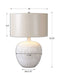 Uttermost 26194-1 Georgios Textured Ceramic Table Lamp - ALCOVE LIGHTING