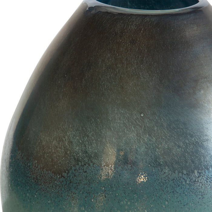 Uttermost Rian Aqua Bronze Vases