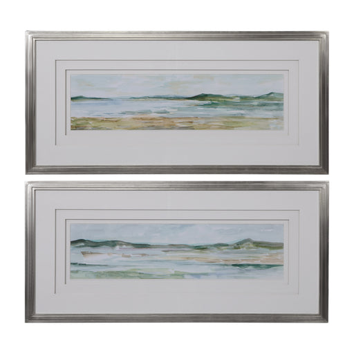 Uttermost 41594 Panoramic Seascape Framed Prints Set of 2