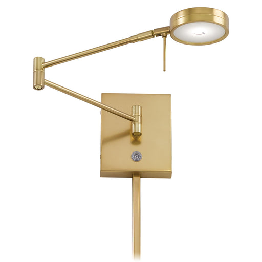 George Kovacs P4308-248 George's Reading Room Honey Gold LED Swing Arm Wall Lamp