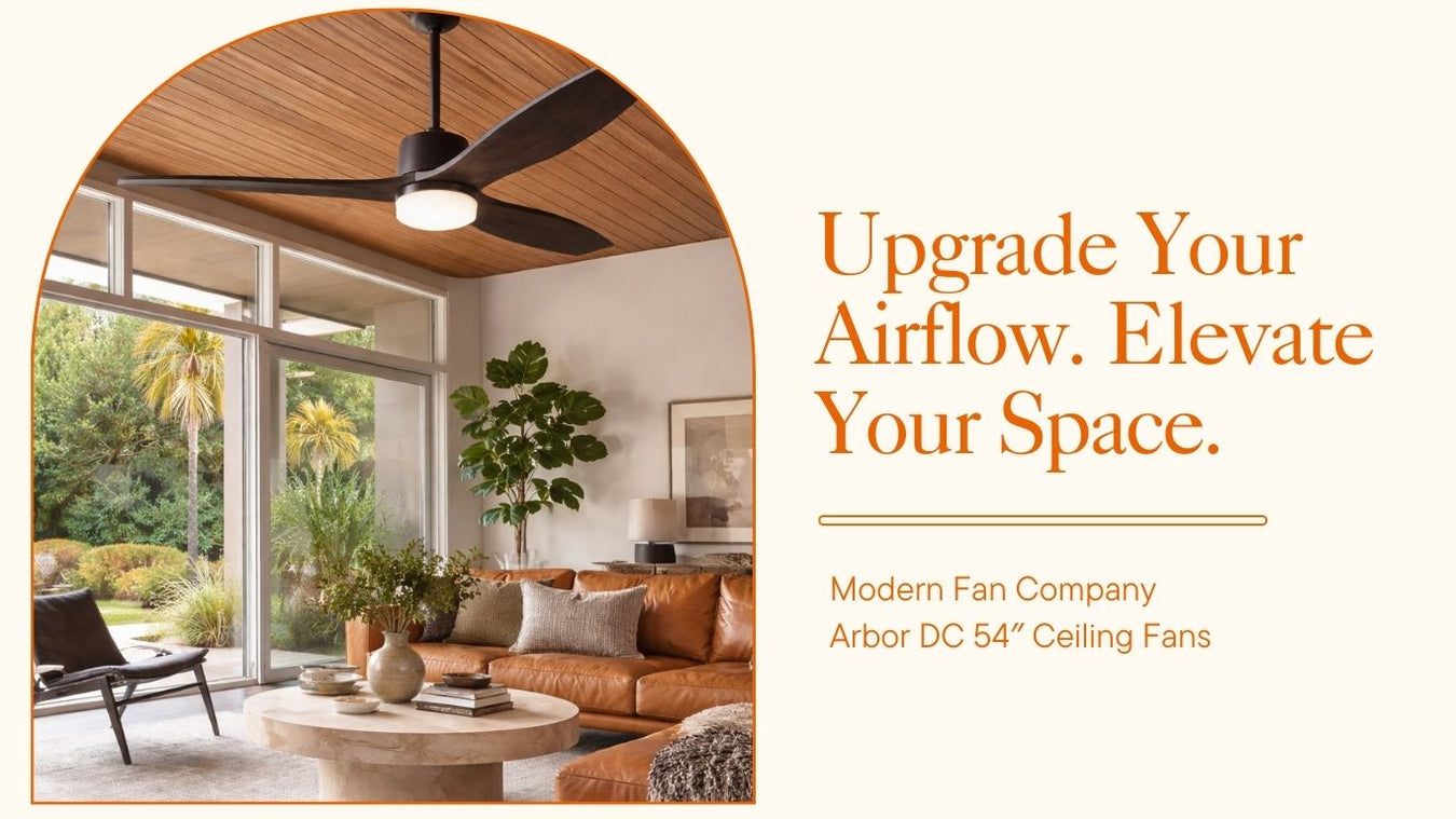 Modern Fan Company Arbor DC 54″ Ceiling Fan | Modern Low-Profile Designer Fans