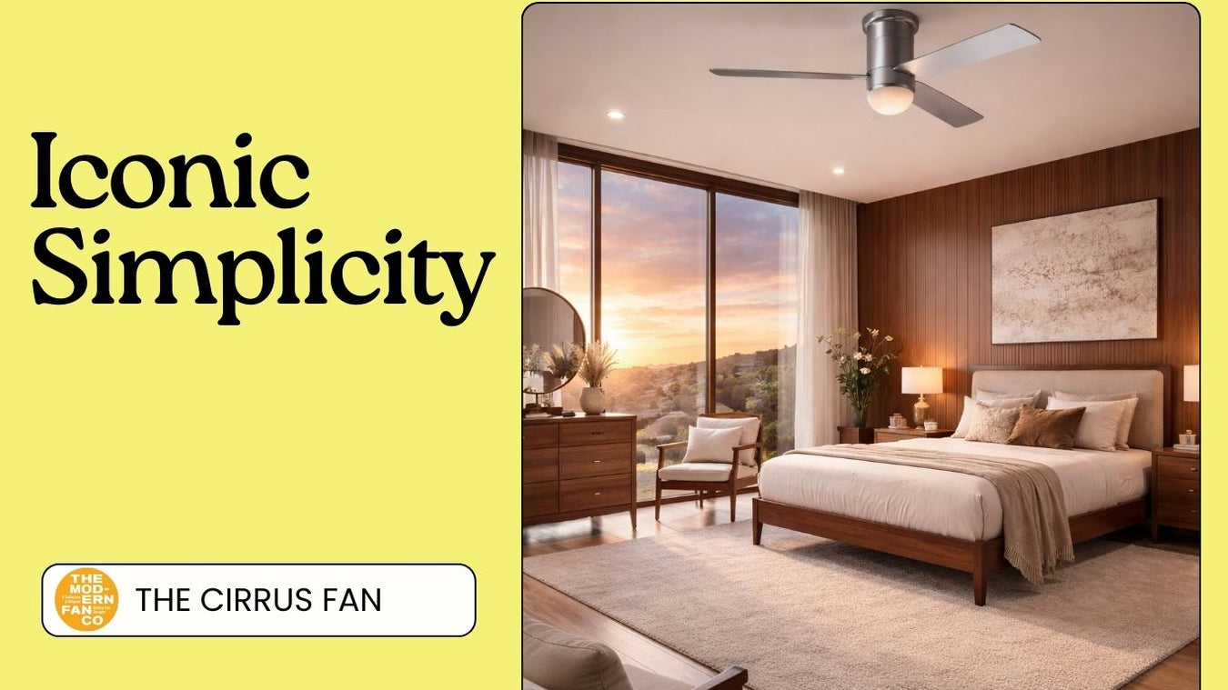 Modern Fan Company Cirrus modern ceiling fan collection designed by Ron Rezek