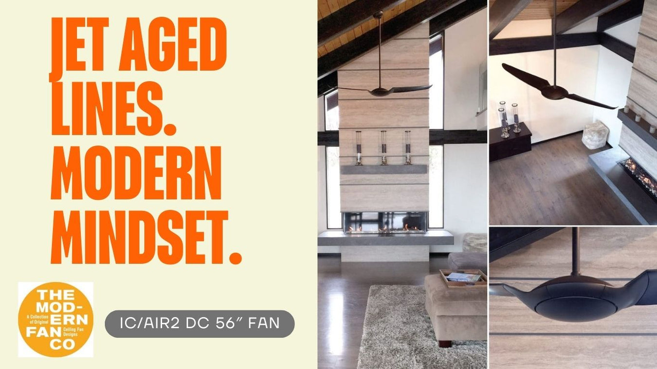 Modern Fan Company IC/Air2 DC 56" Ceiling Fan – Modern 2 Blade Design