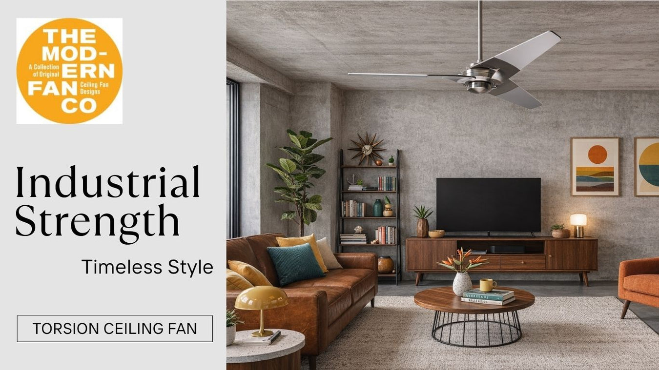 Modern Fan Company Torsion Ceiling Fans – Contemporary Industrial Style