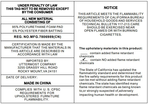 Uttermost 53039 Karleen Plush White Small Brass Bench