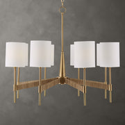 Uttermost Lautoka Rattan 8 Light Chandelier - ALCOVE LIGHTING