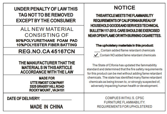 Uttermost 53065 Joie Ireland Plaid Ottoman