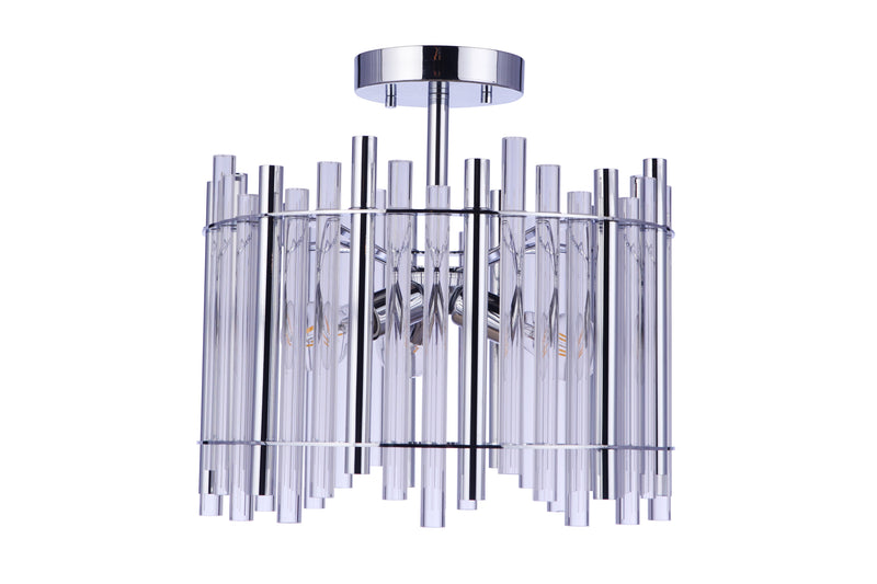 Craftmade 59253-CH Reveal 3 Light Semi Flush -Chrome