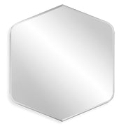 Gemura Black Mirror | Modern Diamond Polystyrene Frame Bathroom Vanity Mirror with Rounded Corners (32 in. W x 36 in. H x 1 in. D)