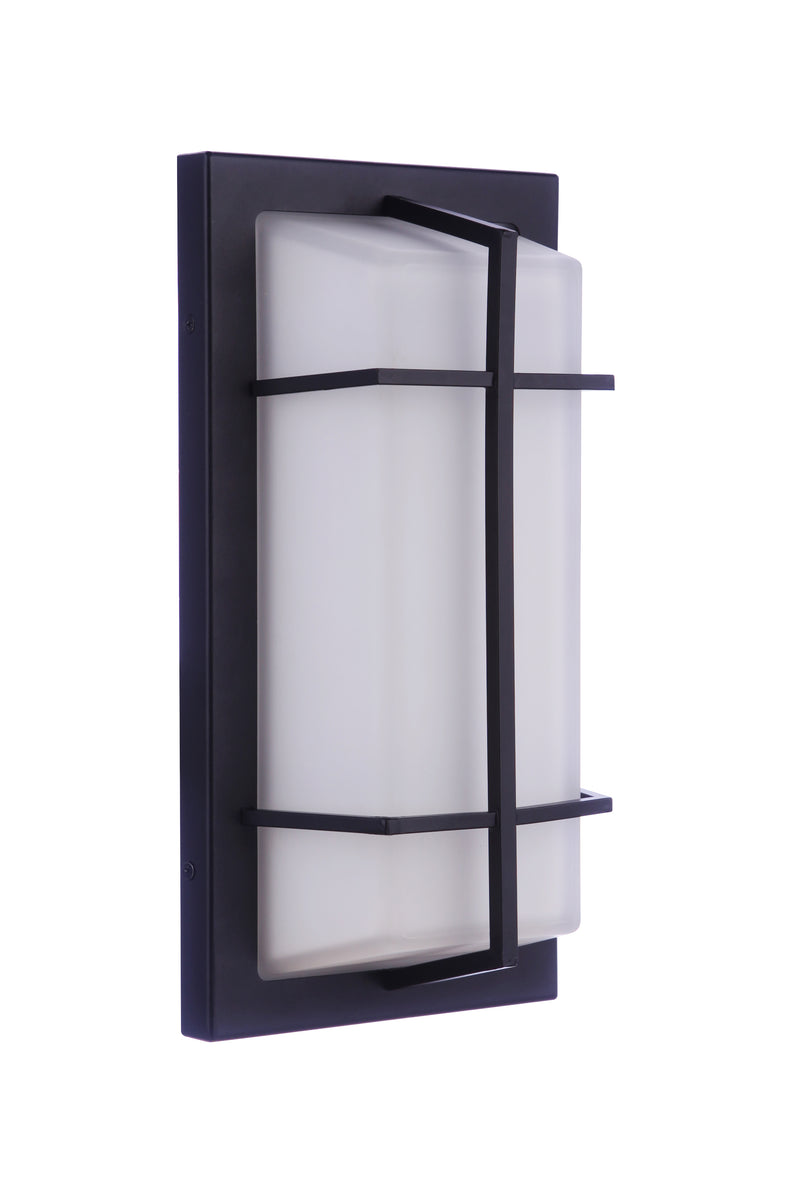 Craftmade ZA6112-TB Outdoor Large Rectangular Bulkhead -Textured Black