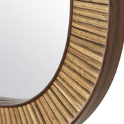 Twila Mirror | Modern Rectangle Engineered Rattan Polymer Frame Bathroom Vanity Mirror Mounted Vertical or Horizontal (22 in. W x 34 in. H x 1 in. D)