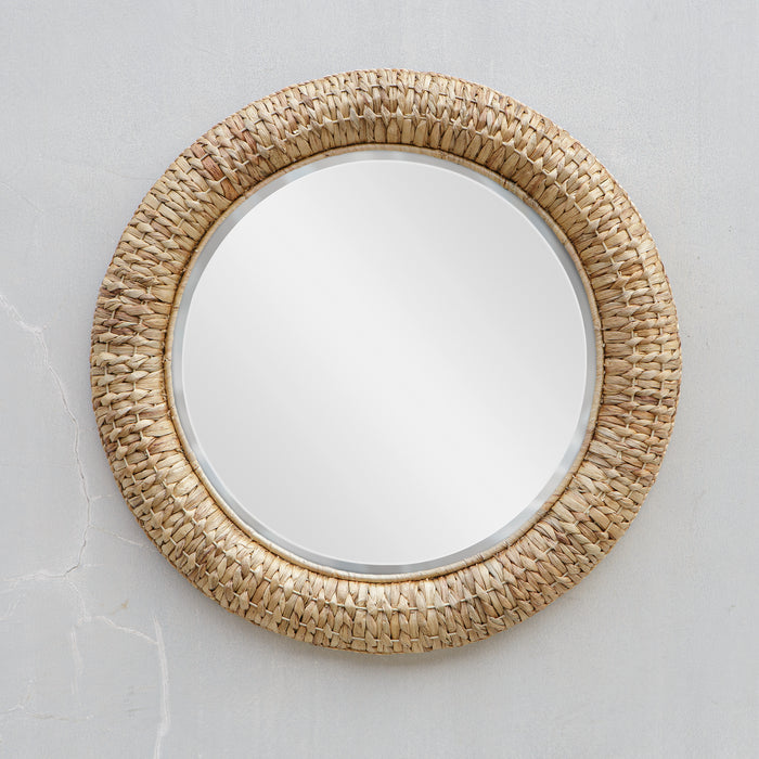 Uttermost Twisted Seagrass Round Mirror