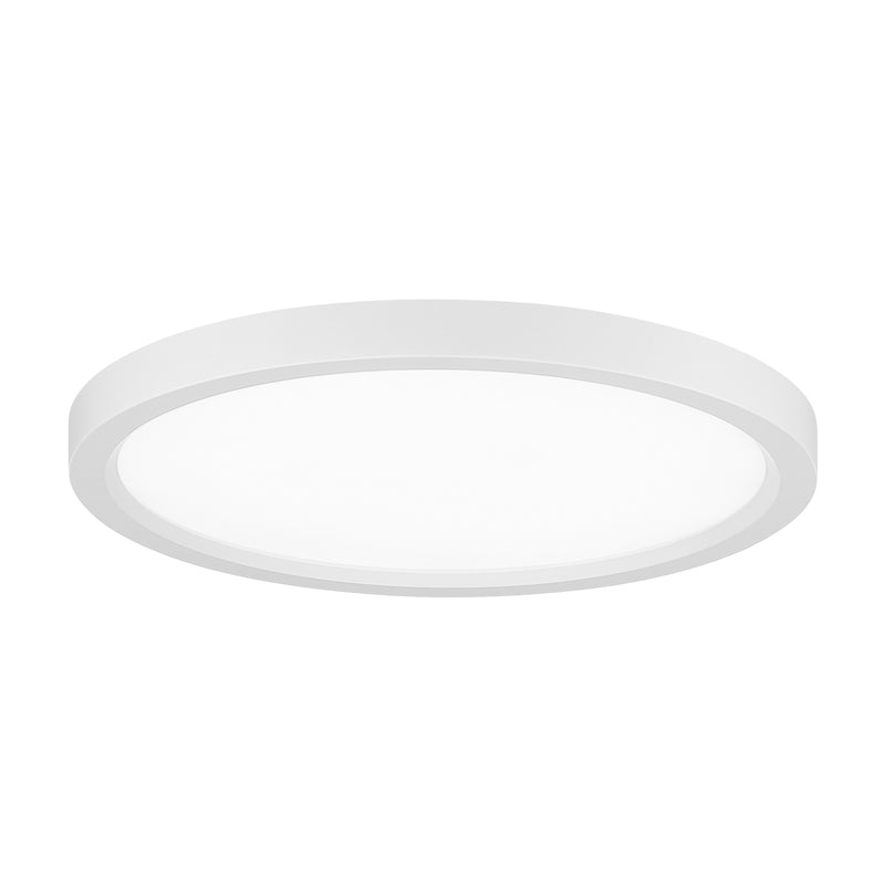 Minka Lavery 15" Round LED Flush Mount-White