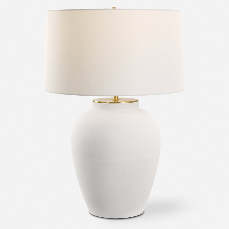 Uttermost Adelaide White Table Lamp - ALCOVE LIGHTING