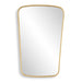 Zenval Gold Leaf Mirror | Modern Iron Frame Bathroom Vanity Mirror (22 in. W x 34 in. H x 1 in. D)