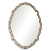 Brindle Mirror | Modern Oval Engineered Wood Frame Bathroom Vanity Mirror Mounted Vertical or Horizontal (24 in. W x 34 in. H x 2 in. D)