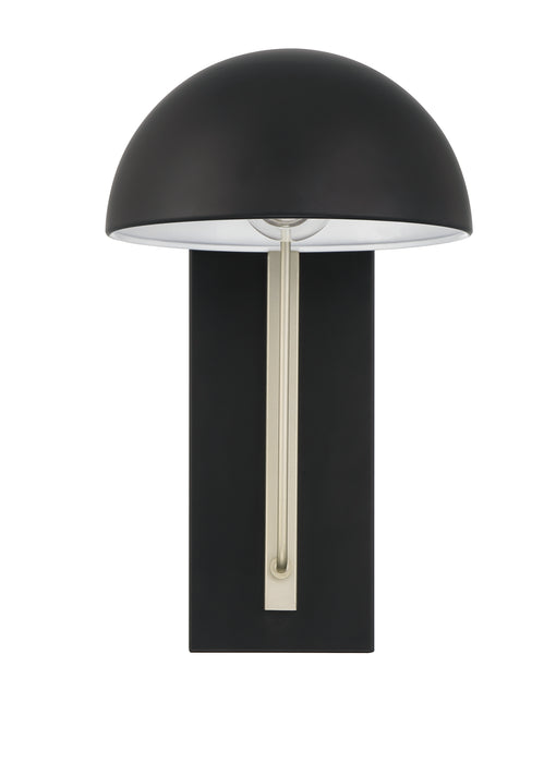 Craftmade ZA4904-MNSA Kahn 1 Light Small Outdoor Wall Lantern -Midnight/Satin Aluminum
