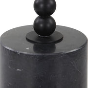 Uttermost Bead Black Marble Drink Table - ALCOVE LIGHTING