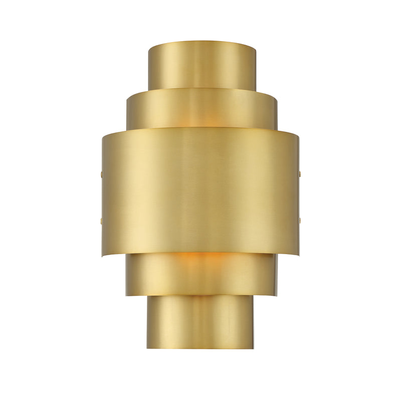 Minka Lavery Spyglass Terrace 2 Light Wall Sconce-Soft Brass