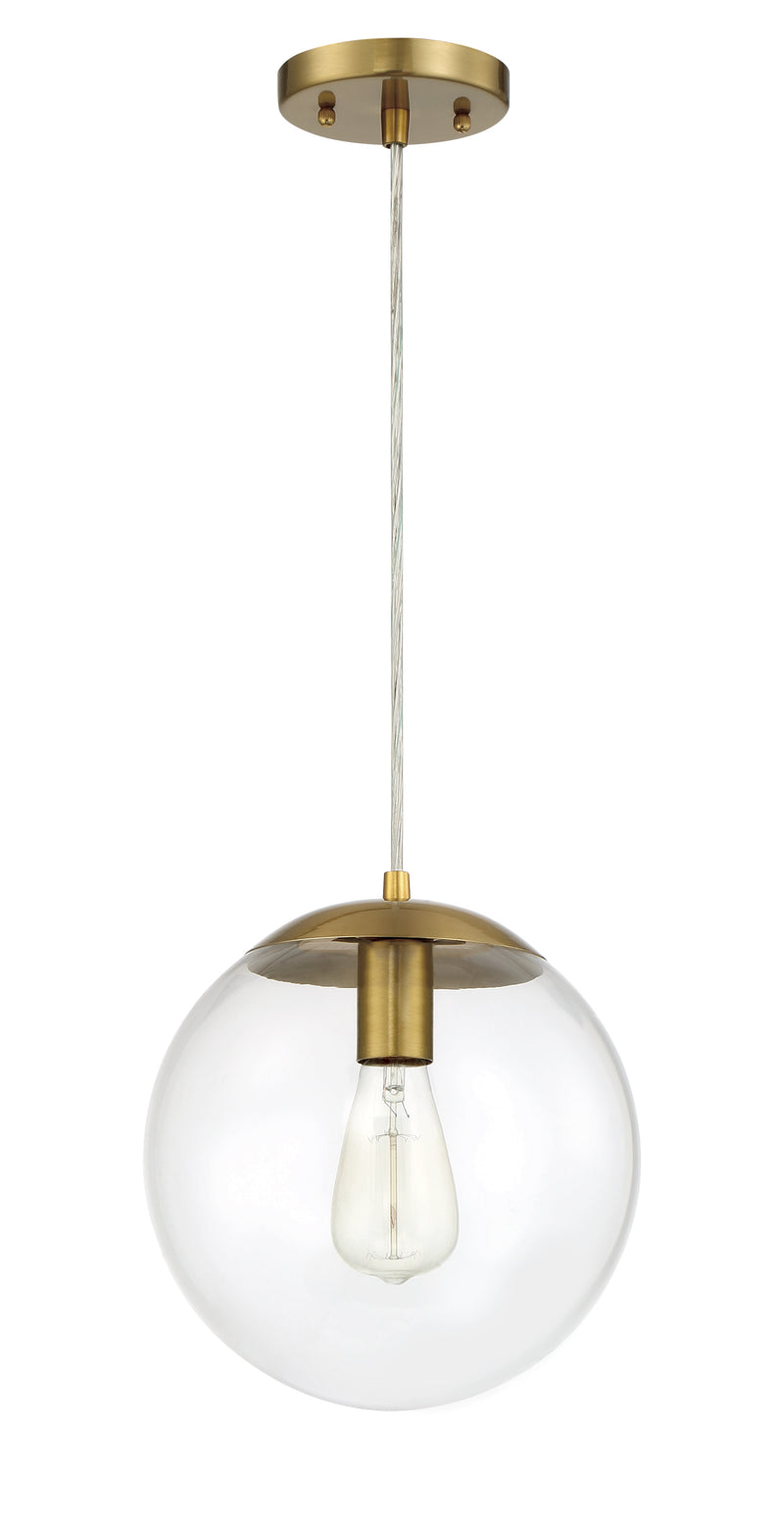Craftmade 56891-SB Gaze 1 Light 10" Pendant -Satin Brass