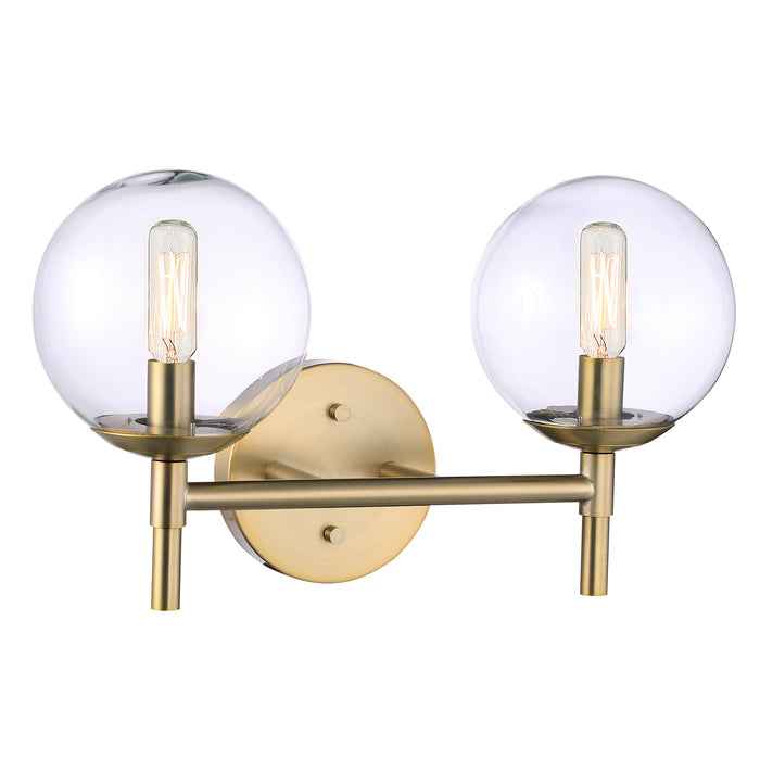 Minka Lavery Auresa 2 Light Bathroom Vanity Light-Soft Brass