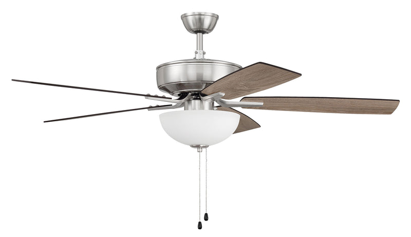 Craftmade P211BNK5-52DWGWN Pro Plus 211 LED Ceiling Fan -Brushed Polished Nickel