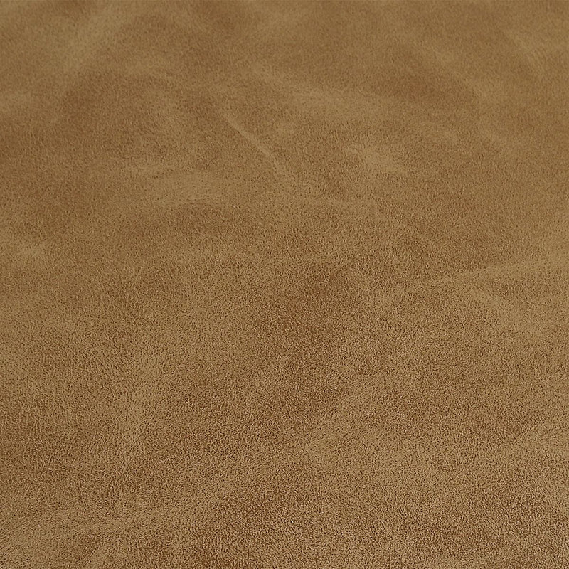 Stellix Antique Brushed Brass Counter Stool | Modern Iron Frame with Camel Colored Faux Leather Cushion  (19 in. W x 26 in. H x 14 in. D)