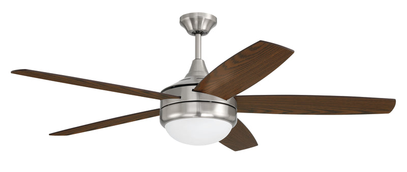 Craftmade PHZ52BNK5 Phaze II 5- Blade LED Ceiling Fan -Brushed Polished Nickel