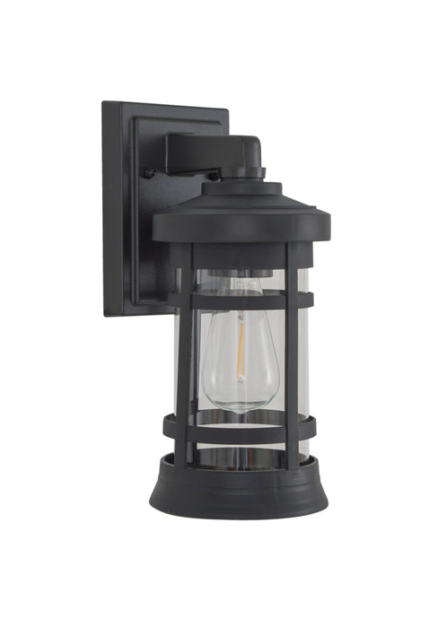 Craftmade ZA2304-TB-C Resilience Small Outdoor Lantern -Textured Black, Clear Lens