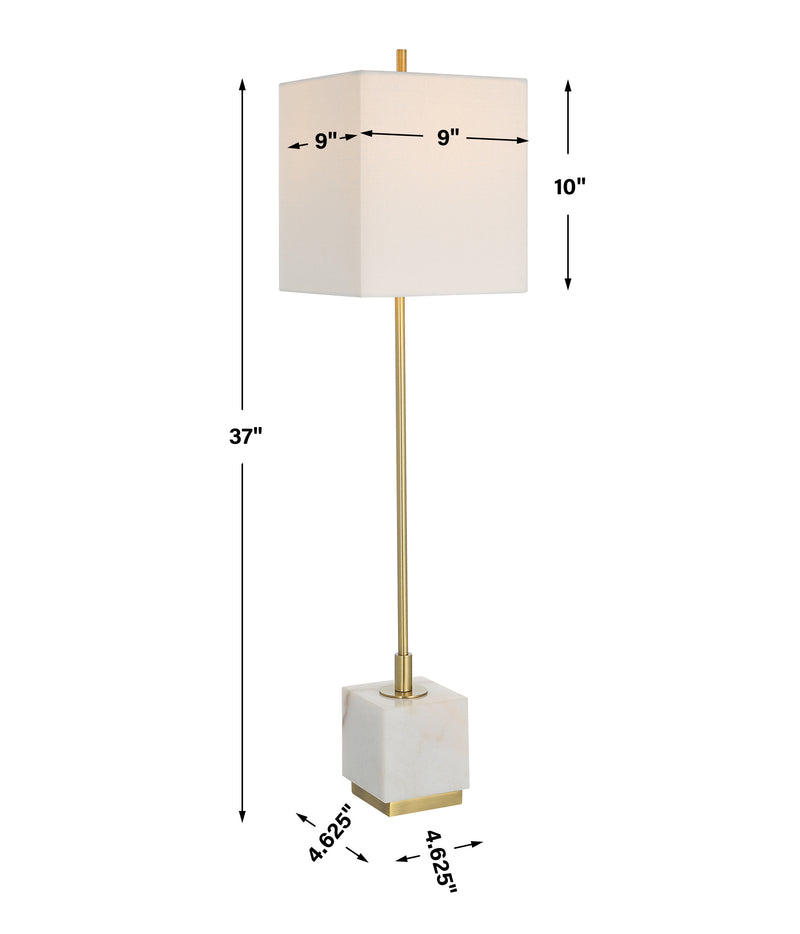 Uttermost Escort Brass Buffet Lamp - ALCOVE LIGHTING