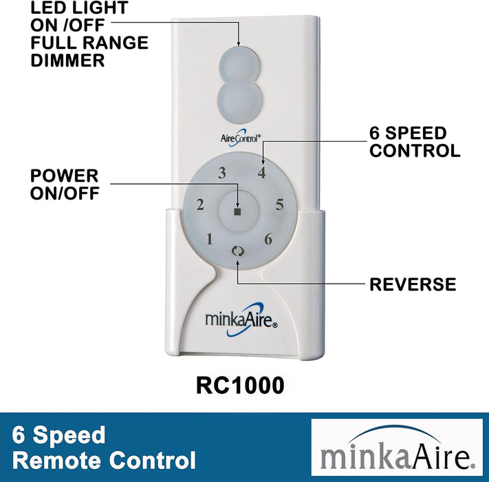 Minka Aire Skinnie 44" LED Indoor / Outdoor Coal Black Ceiling Fan with Remote