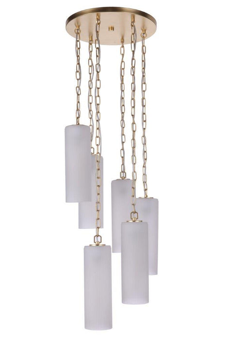 Craftmade 57996-SNG Myos 6 Light Pendant -Sunset Gold
