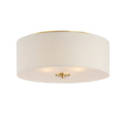 Maxim 10010OMNAB Bongo 3 Light Flush Mount | Natural Aged Brass
