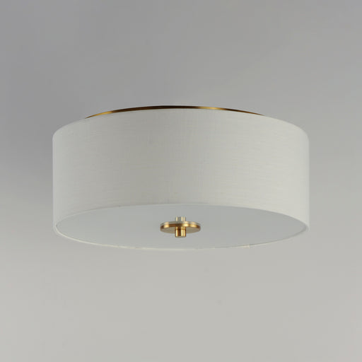 Maxim 10010OMNAB Bongo 3 Light Flush Mount | Natural Aged Brass