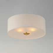 Maxim 10010OMNAB Bongo 3 Light Flush Mount | Natural Aged Brass