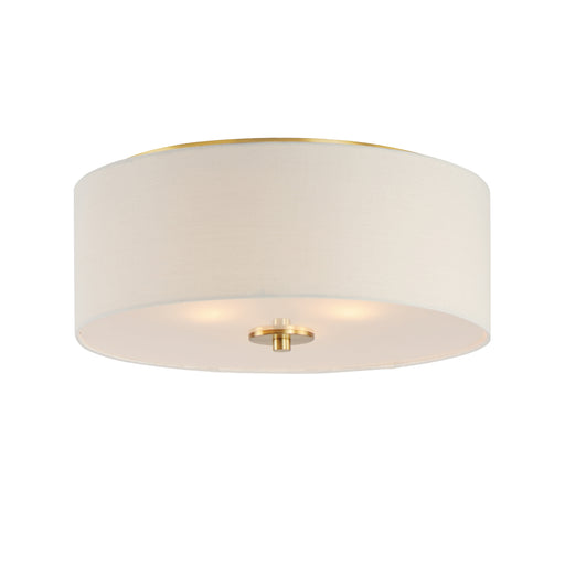 Maxim 10010OMNAB Bongo 3 Light Flush Mount | Natural Aged Brass