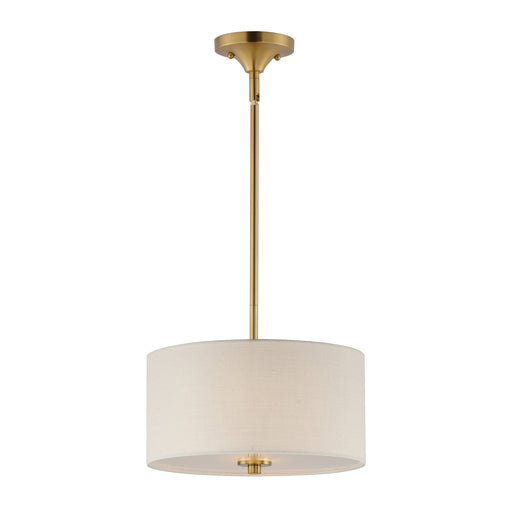 Maxim 10011OMNAB Bongo 2 Light Pendant Semi Flush Mount | Natural Aged Brass
