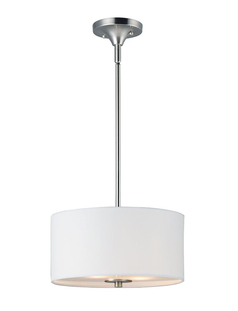 Maxim 10011WLSN Bongo 2 Light Pendant Semi Flush Mount | Satin Nickel