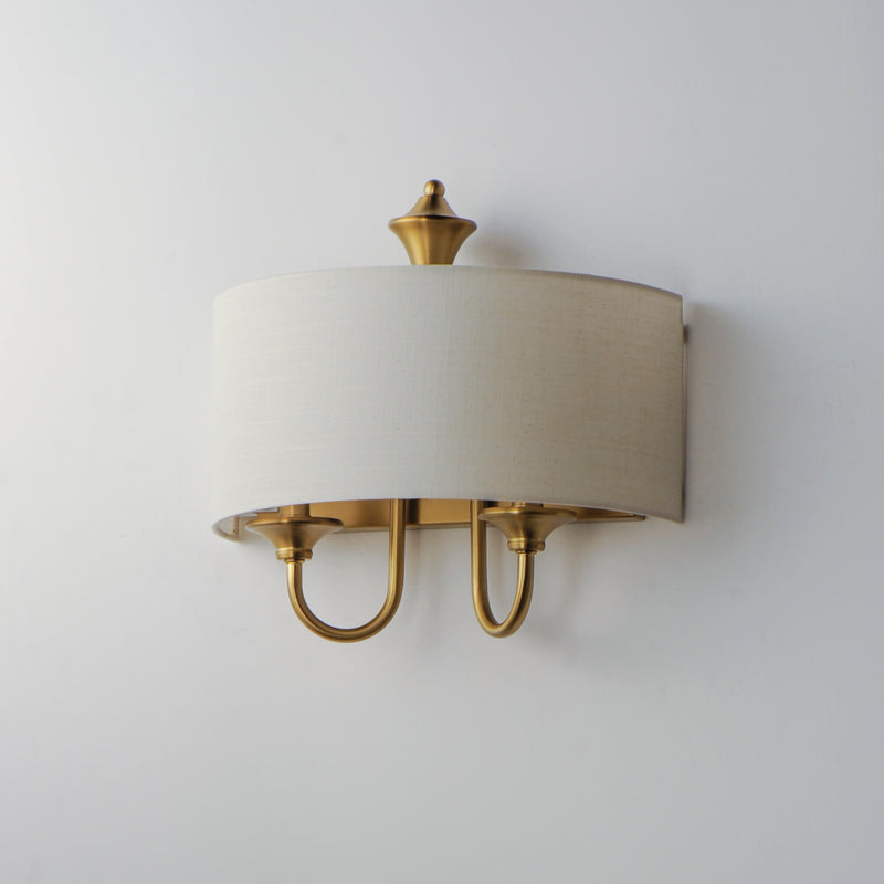 Maxim 10012OMNAB Bongo 1 Light Wall Sconce | Natural Aged Brass
