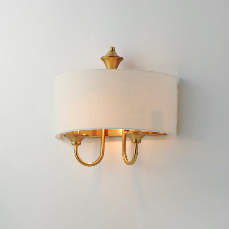 Maxim 10012OMNAB Bongo 1 Light Wall Sconce | Natural Aged Brass