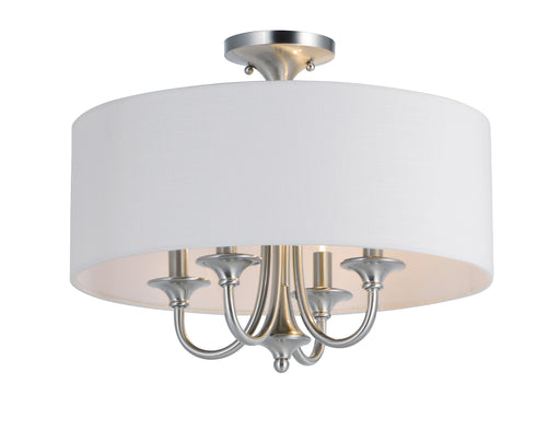 Maxim 10013WLSN Bongo 4 Light Pendant Semi Flush Mount | Satin Nickel