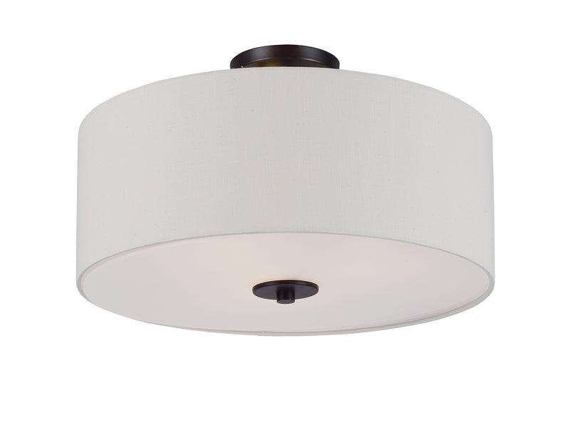 Maxim 10014OMOI Bongo 3 Light Pendant Semi Flush Mount | Oil Rubbed Bronze
