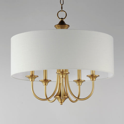 Maxim 10015OMNAB Bongo 5 Light Pendant | Natural Aged Brass