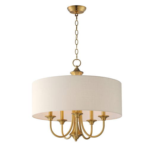 Maxim 10015OMNAB Bongo 5 Light Pendant | Natural Aged Brass