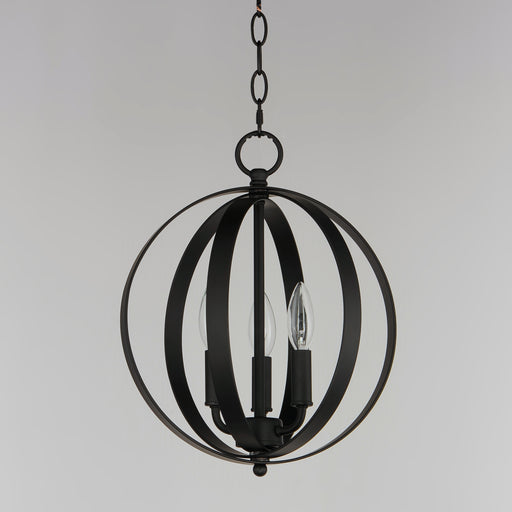 Maxim 10030BK Provident 3 Light Chandelier | Black