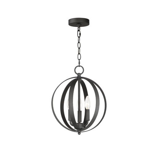 Maxim 10030BK Provident 3 Light Chandelier | Black