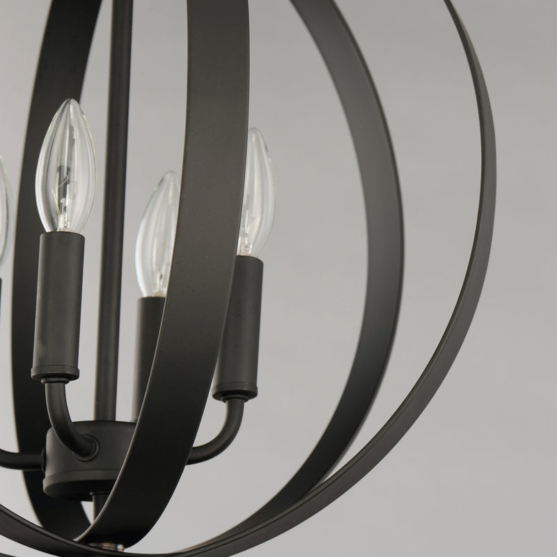 Maxim 10031BK Provident 4 Light Chandelier | Black