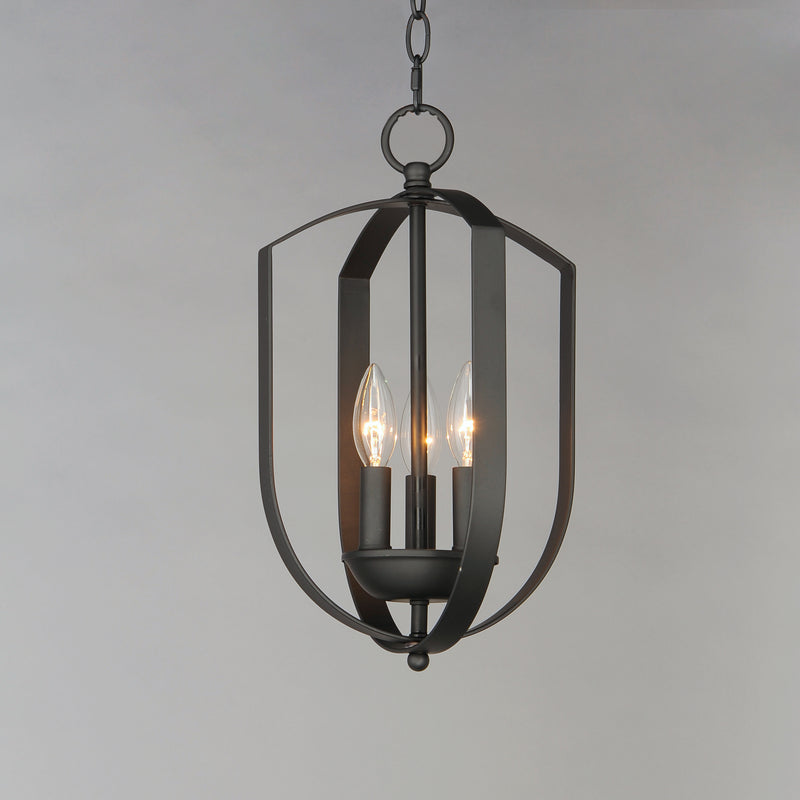 Maxim 10033BK Provident 3 Light Chandelier | Black